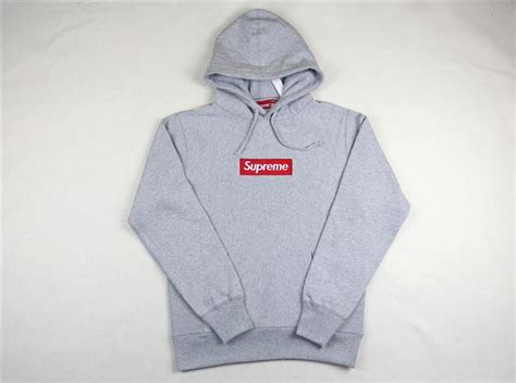 Felpa Supreme Inside Out Box Logo grigio erica Uomo .